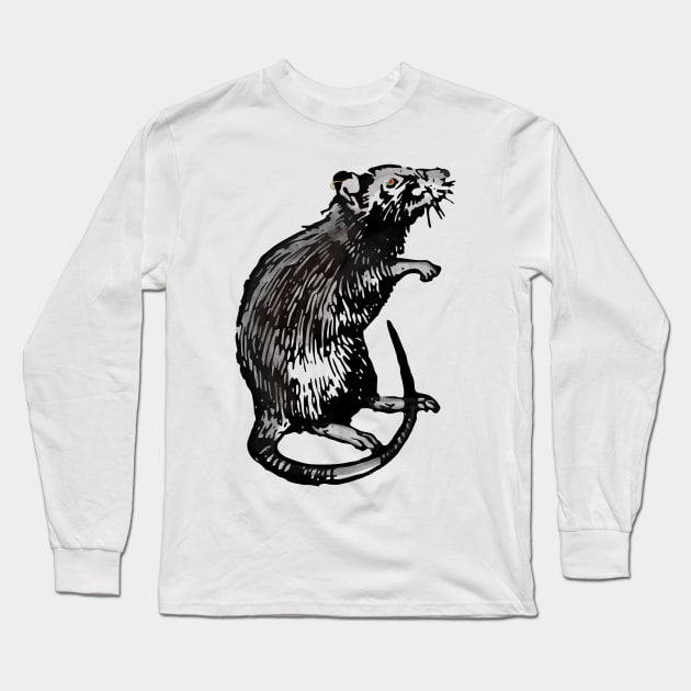 Fatty Ratty Long Sleeve T-Shirt by CreaKat